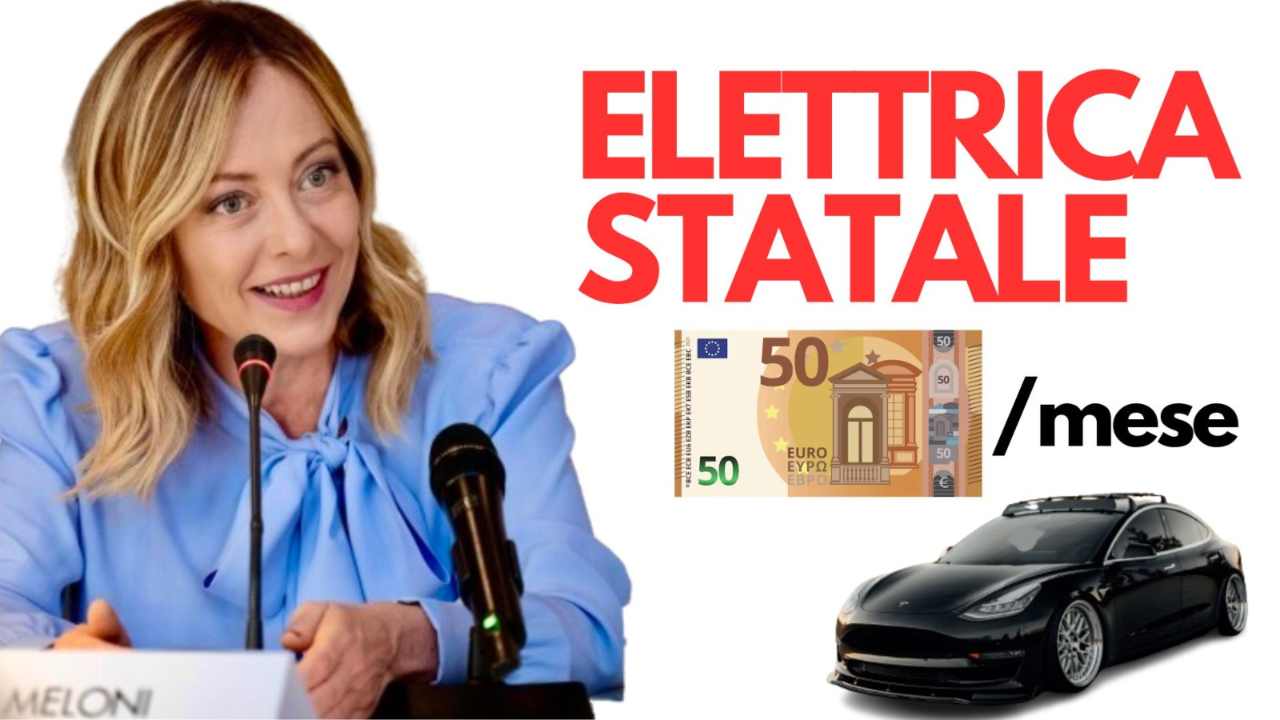 L'elettrica statale a 50 euro al mese - fonte Ansa foto e depositphotos.com - autoruote4x4.com