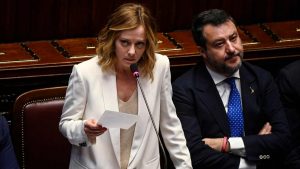 Giorgia Meloni e Matteo Salvini - fonte Ansa Foto - autoruote4x4.com
