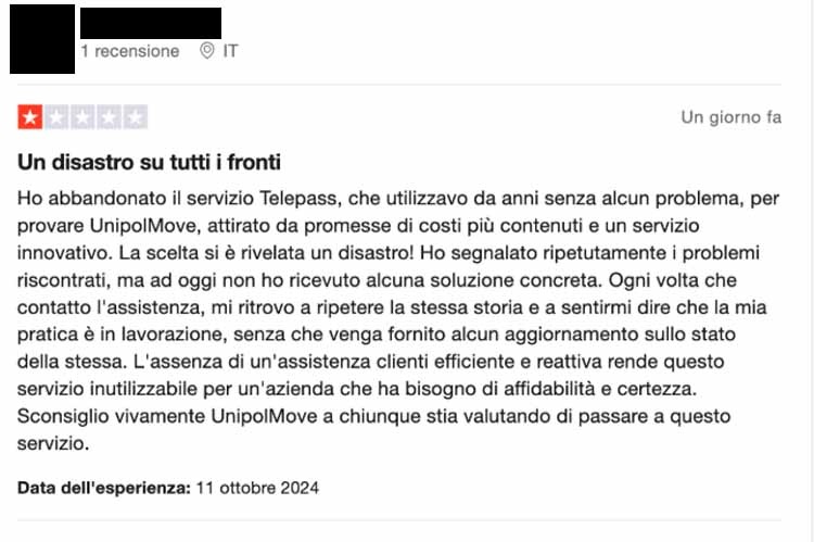 Recensione Unipolmove